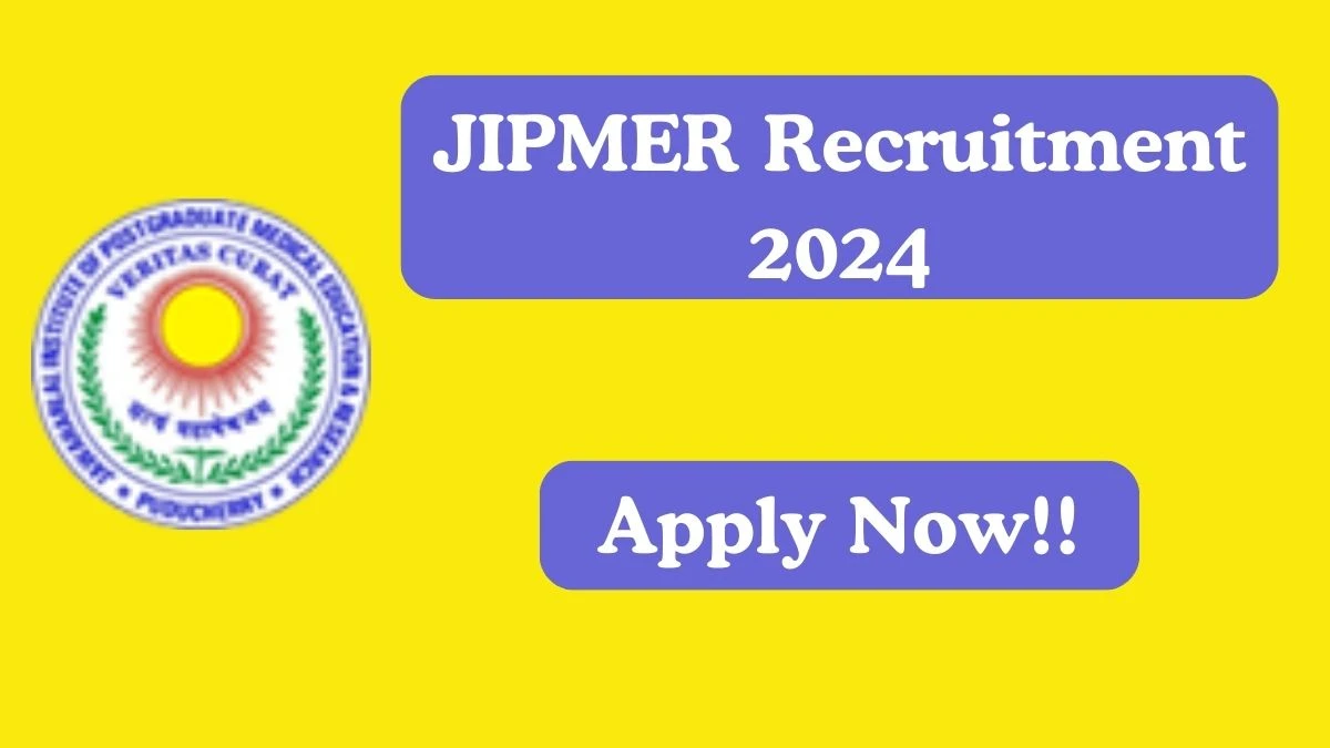 Application For Employment JIPMER Recruitment 2024 Apply Project Assistant Vacancies at jipmer.edu.in - Apply Now