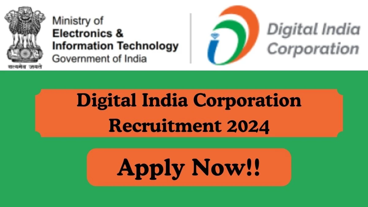 Digital India Corporation Recruitment 2024 Developer, Business Analyst, More vacancy, Apply Online at dic.gov.in