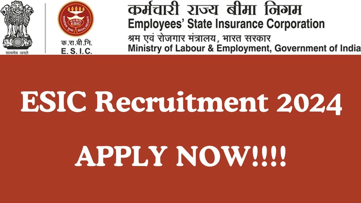 ESIC Recruitment 2024: Teaching Faculty Job Vacancy, Eligibility, Selection, and How to Apply