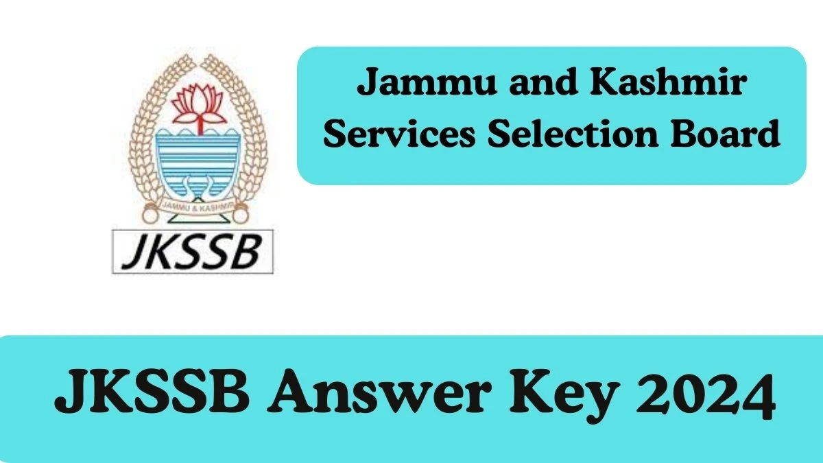 JKSSB Answer Key 2024 Out jkssb.nic.in Download Assistant Scientific Officer Answer Key PDF Here
