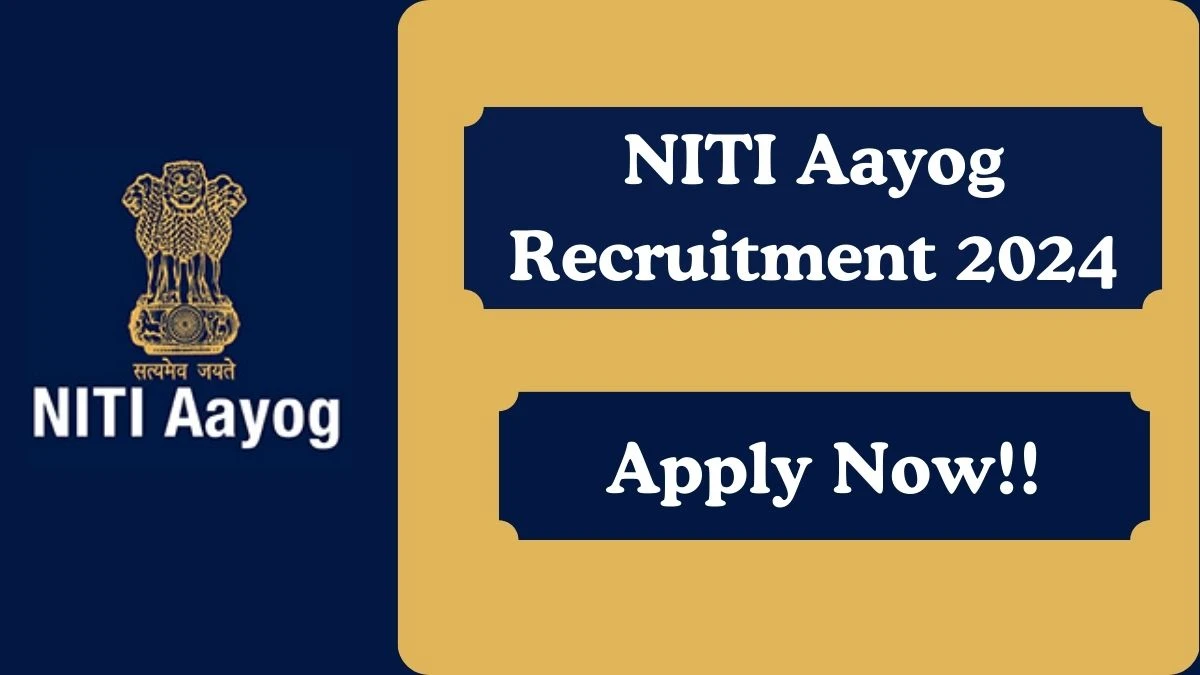 NITI Aayog Recruitment 2024 Senior Adviser or Adviser vacancy apply at niti.gov.in - News