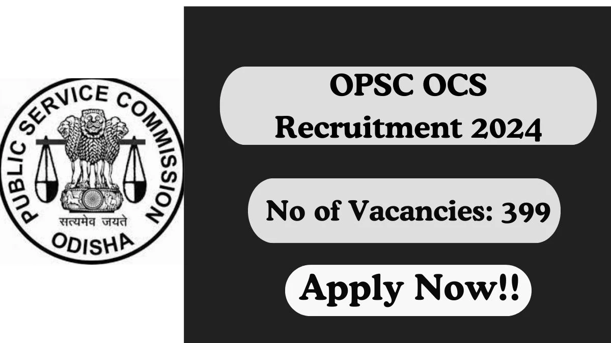 OPSC Recruitment 2024 For Assistant Chemist (22 Post)
