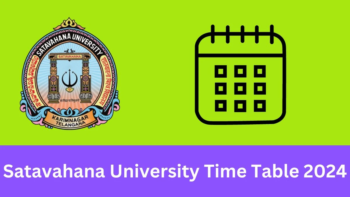 Satavahana University Time Table 2024 (Out) Check Exam Date Sheet of PG(CBCS) III-Sem satavahana.ac.in, Here - 18 Jan 2024
