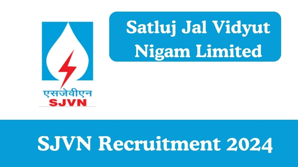 SJVN Recruitment 2024 Notifications Apply Online Field Engineer Jobs 05.01.2024