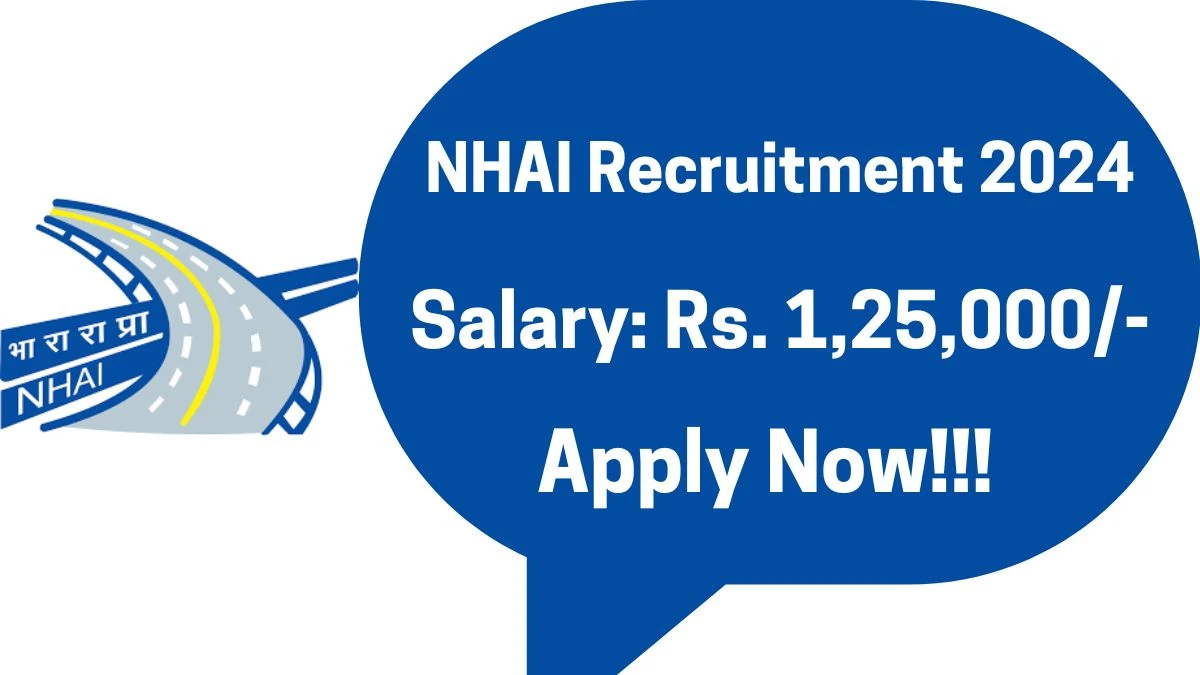 Application For Employment NHAI Recruitment 2024 Apply Joint Advisor Vacancies at nhai.gov.in - Apply Now