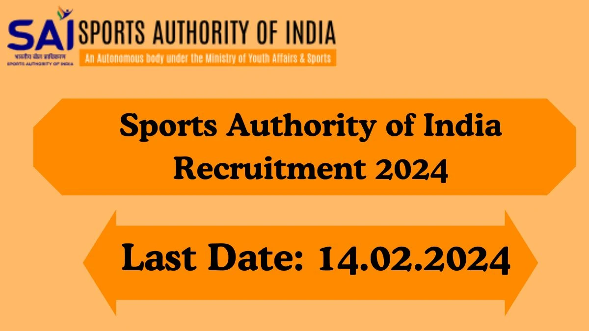 Application For Employment Sports Authority of India Recruitment 2024 Apply Junior Consultant Vacancies at sportsauthorityofindia.nic.in - Apply Now