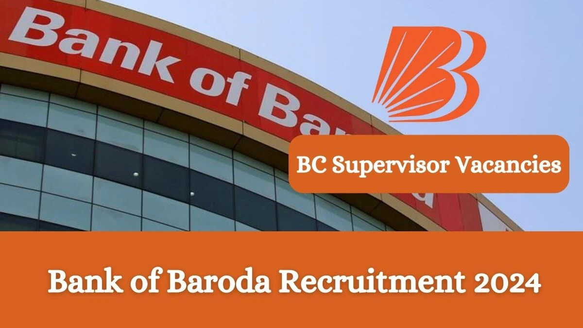 Bank of Baroda Recruitment 2024 Apply online now for BC Supervisor Job Vacancies Notification 22.02.2024