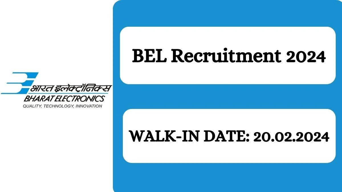 BEL Recruitment 2024: Ayurveda Doctor Job Vacancy, Remuneration and Interview Details