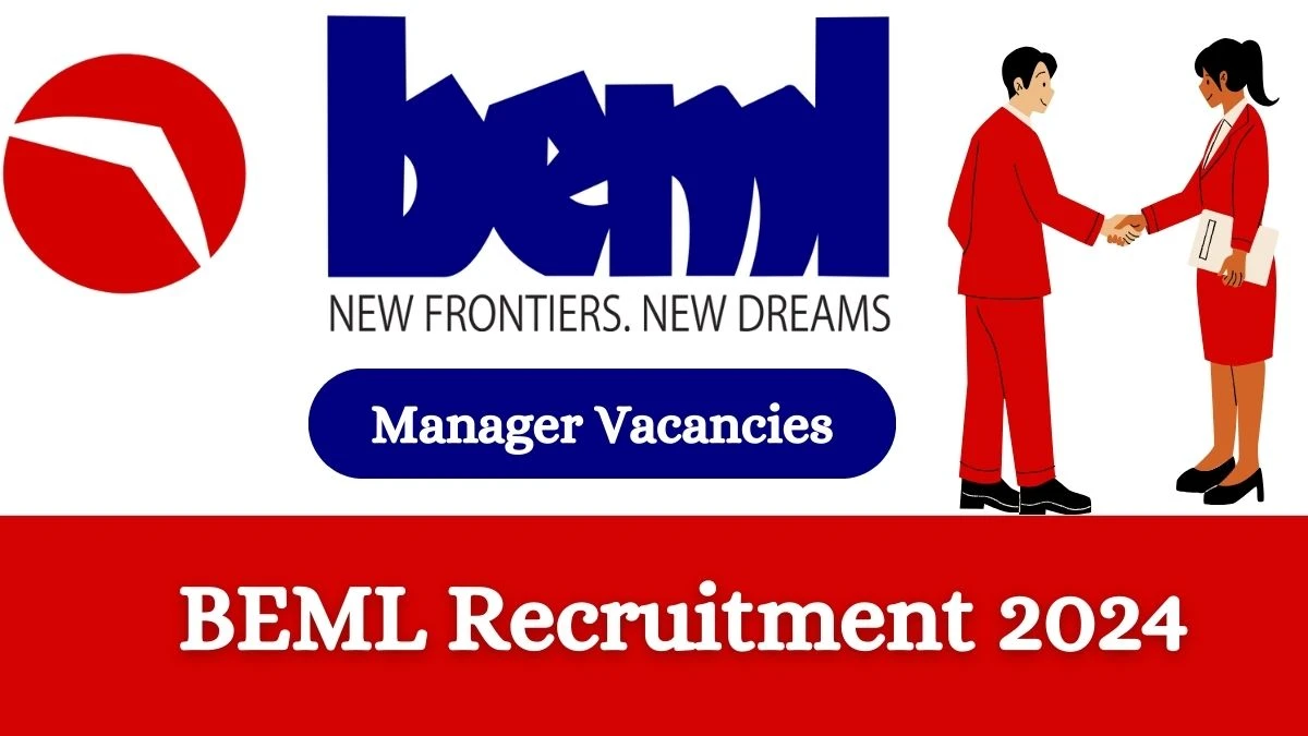 BEML Recruitment 2024 Apply online now for Chief General Manager Job Vacancies Notification 24.02.2024