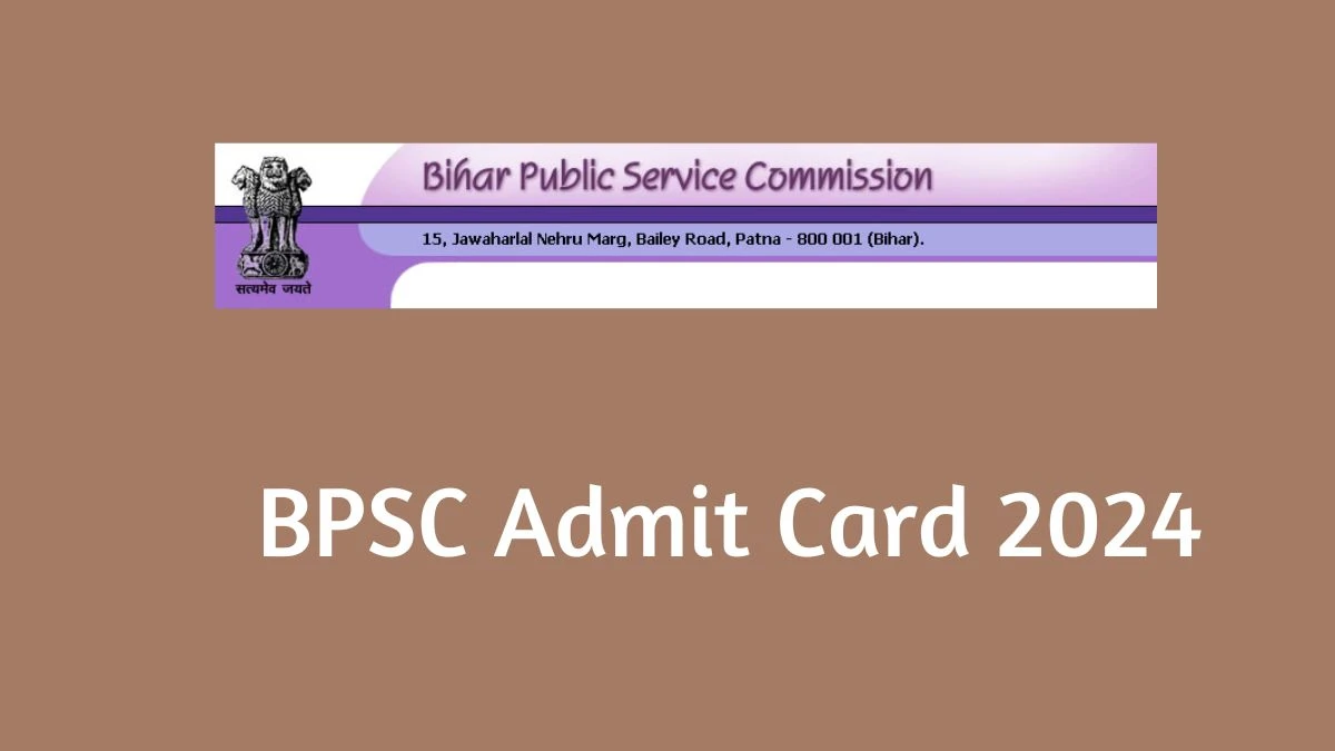 BPSC Admit Card 2024 will be announced at bpsc.bih.nic.in Check Agriculture Officer Hall Ticket, Exam Date here - 12 Feb 2024