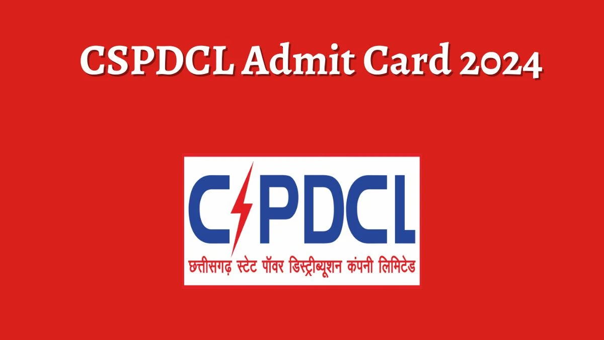 CSPDCL Admit Card 2024 will be announced at cspdcl.co.in Check Assistant Engineer Hall Ticket, Exam Date here - 24 Feb 2024