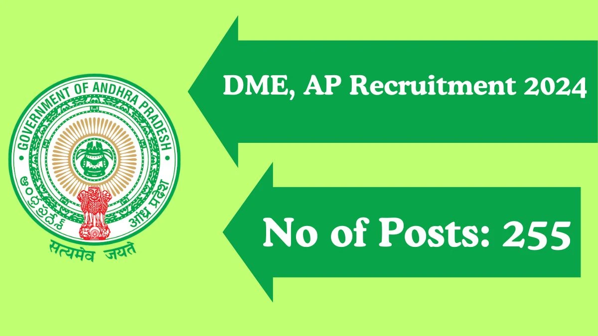 DME, AP Recruitment 2024 Assistant Professor vacancy apply Online at dme.ap.nic.in - News