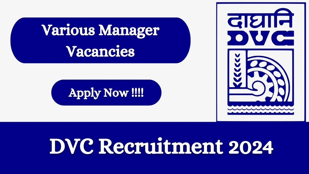 DVC Recruitment 2024 Apply online now for Manager, Assistant Manager Job Vacancies Notification 24.02.2024