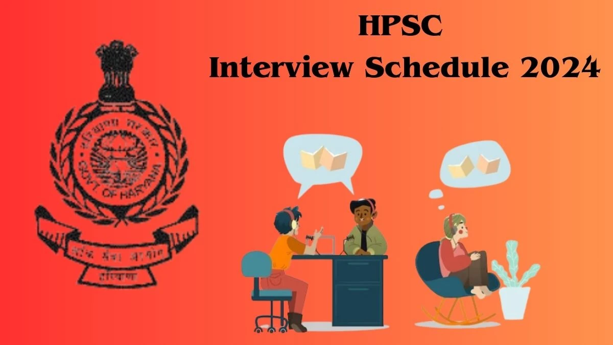 HPSC Interview Schedule 2024 Announced Check and Download HPSC Post Graduate Teacher at hpsc.gov.in - 21 Feb 2024