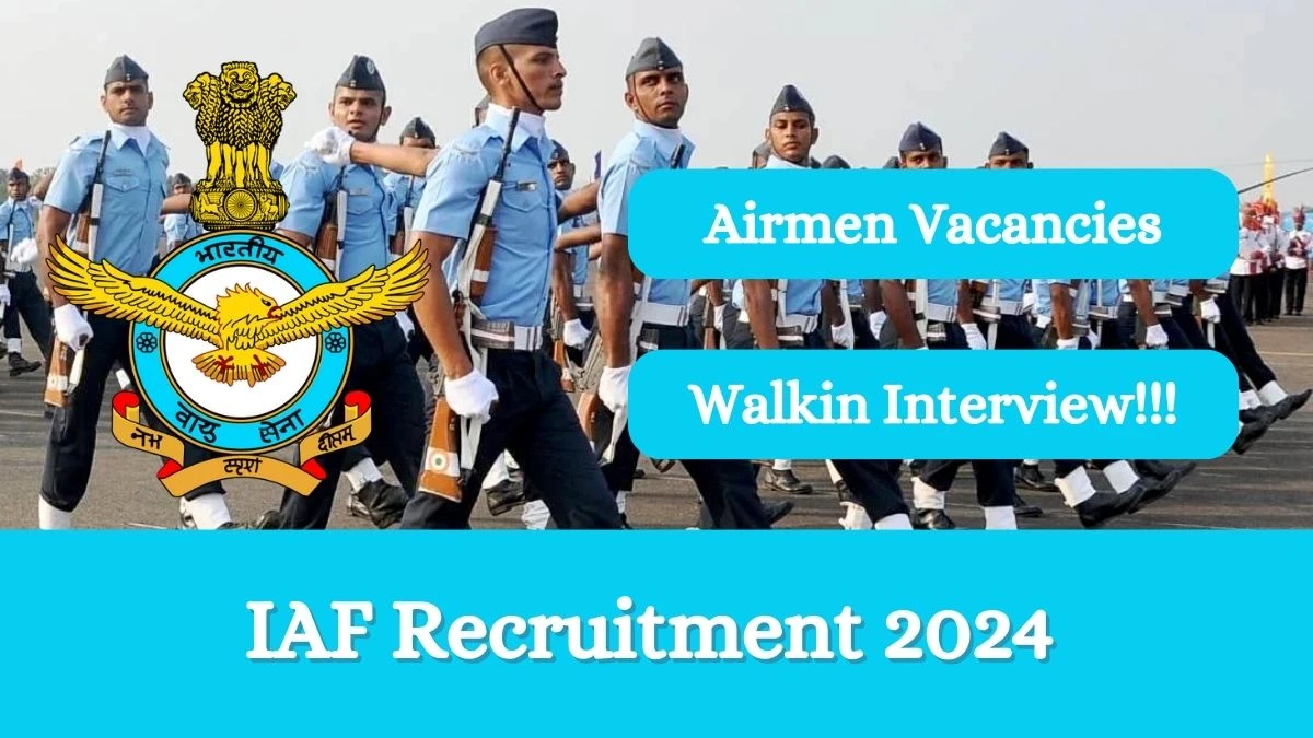 IAF Recruitment 2024 Apply online now for Airmen Job Vacancies Notification 21.02.2024