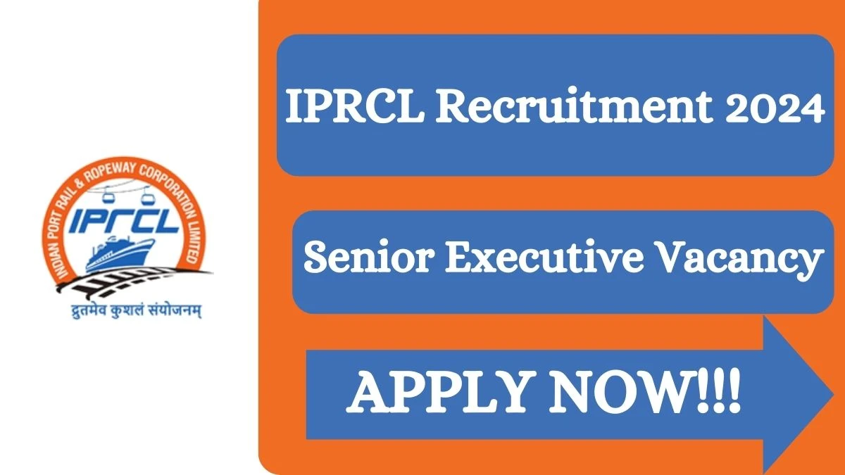 IPRCL Recruitment 2024 Senior Executive vacancy, Apply at iprcl.in