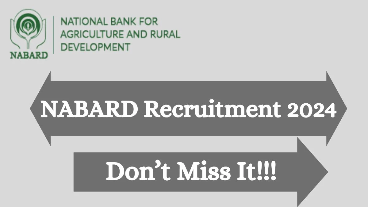 NABARD Recruitment 2024 Specialist vacancy apply Online at nabard.org - News