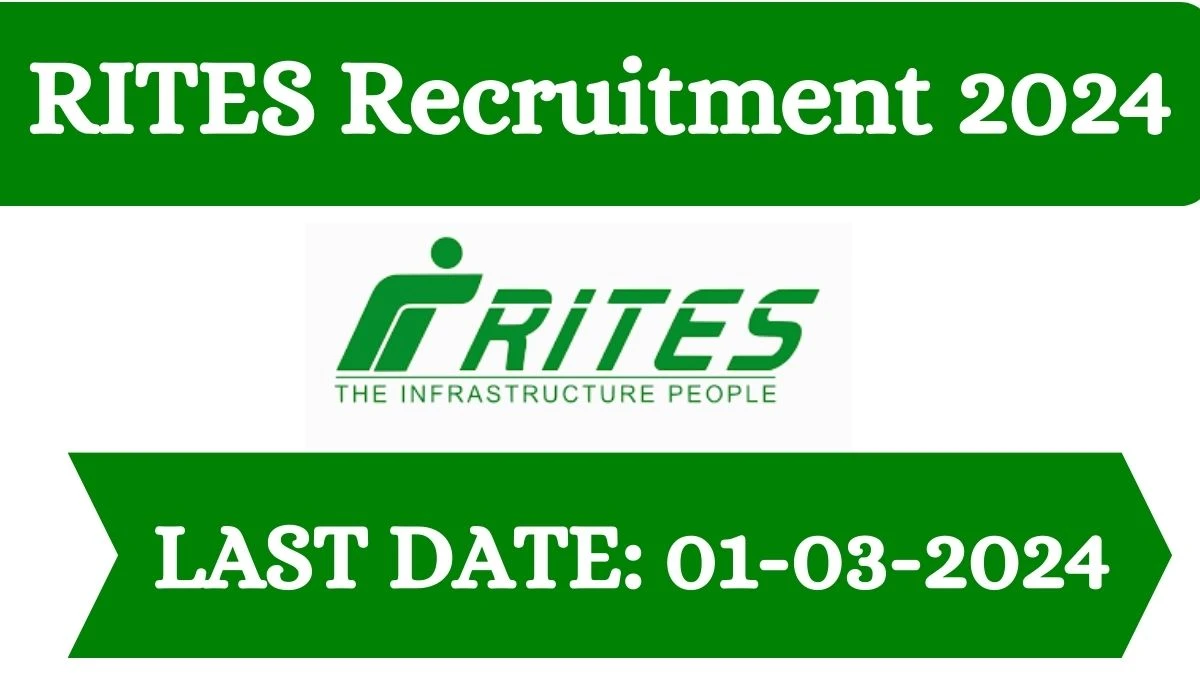RITES Recruitment 2024 Apply for Expert or Consultant RITES Vacancy at rites.com