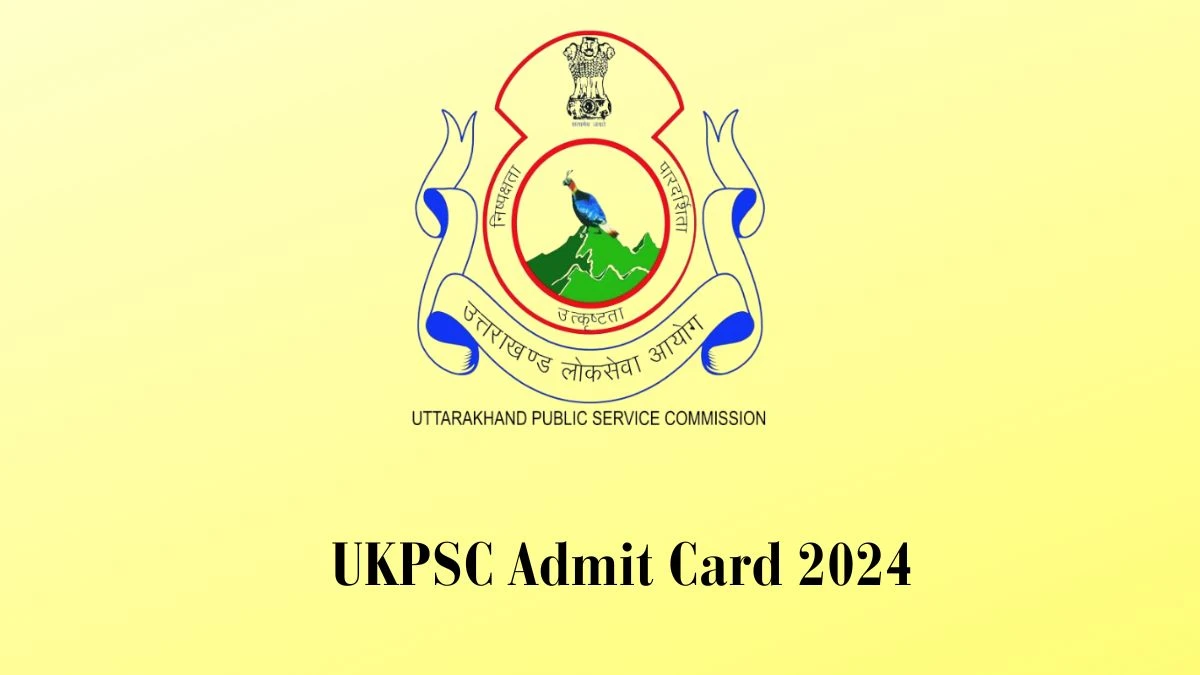 UKPSC Admit Card 2024 will be released Veterinary Officer Check Exam Date, Hall Ticket ukpsc.gov.in - 05 Feb 2024