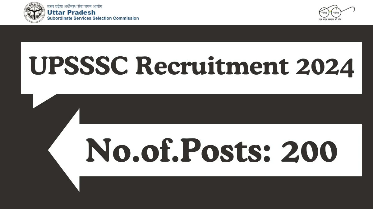 UPSSSC Recruitment 2024 Assistant Store Keeper, Assistant vacancy apply Online at upsssc.gov.in - News