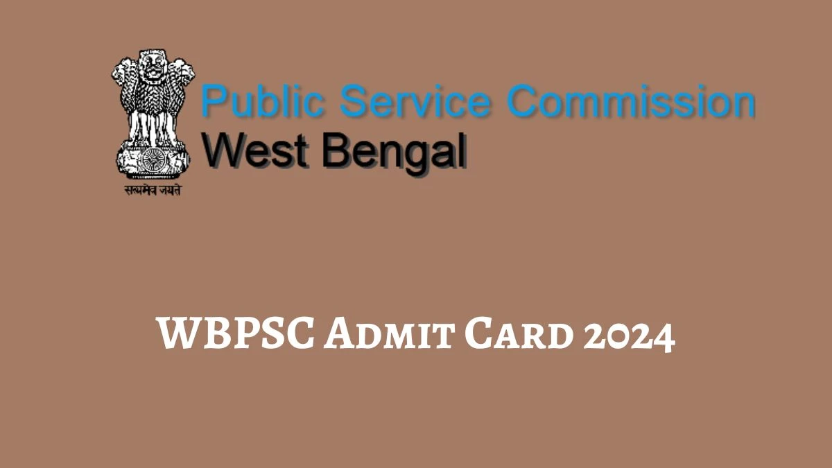 WBPSC Admit Card 2024 will be announced at wbpsc.gov.in Check Sub-Inspector Hall Ticket, Exam Date here - 09 Feb 2024
