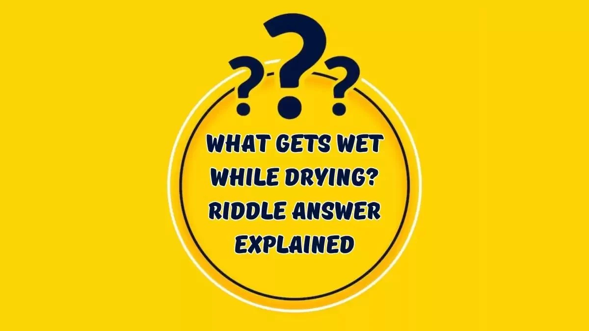 What Gets Wet While Drying? Riddle Answer Explained