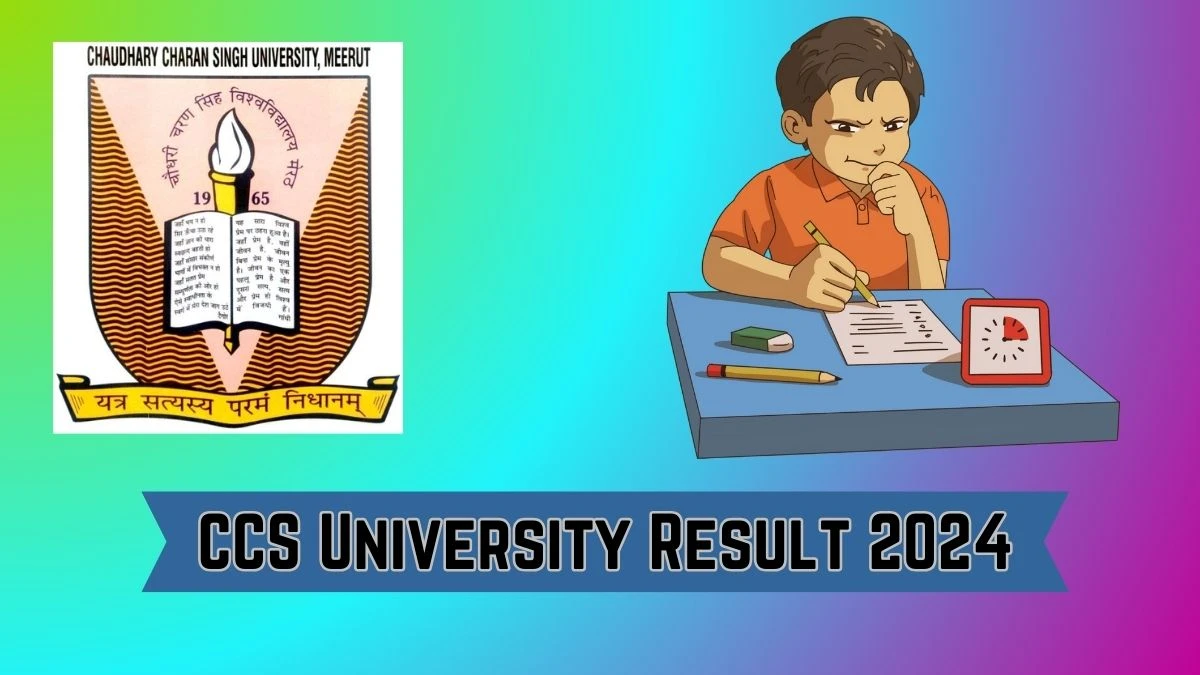 CCS University Result 2024 (Released) at ccsuniversity.ac.in