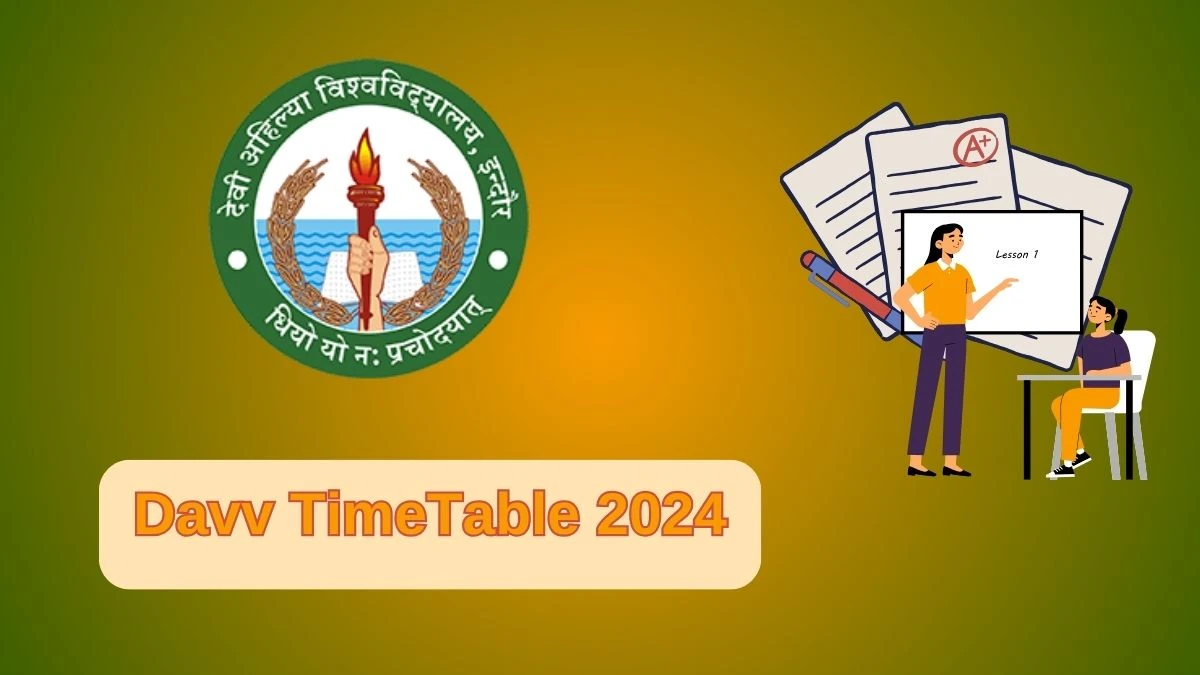 Davv Time Table 2024 (Annunced) at dauniv.ac.in