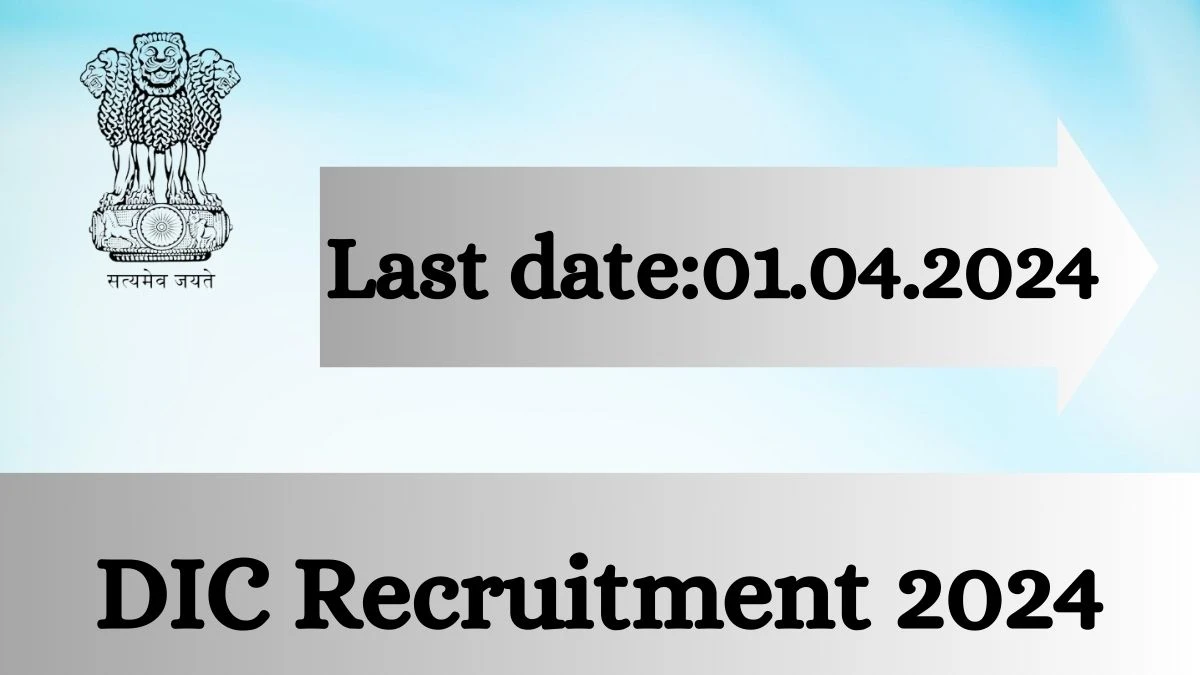 DIC Recruitment 2024 - Latest Executive Vacancies on 27 March 2024