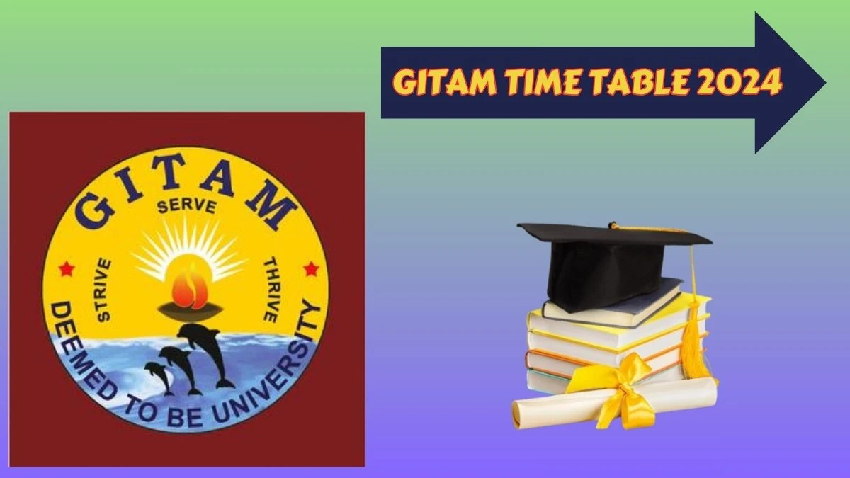 GITAM Time Table 2024 (Announced) at gitam.edu