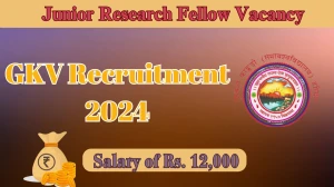 GKV Recruitment 2024 Apply for 01 Junior Research ...