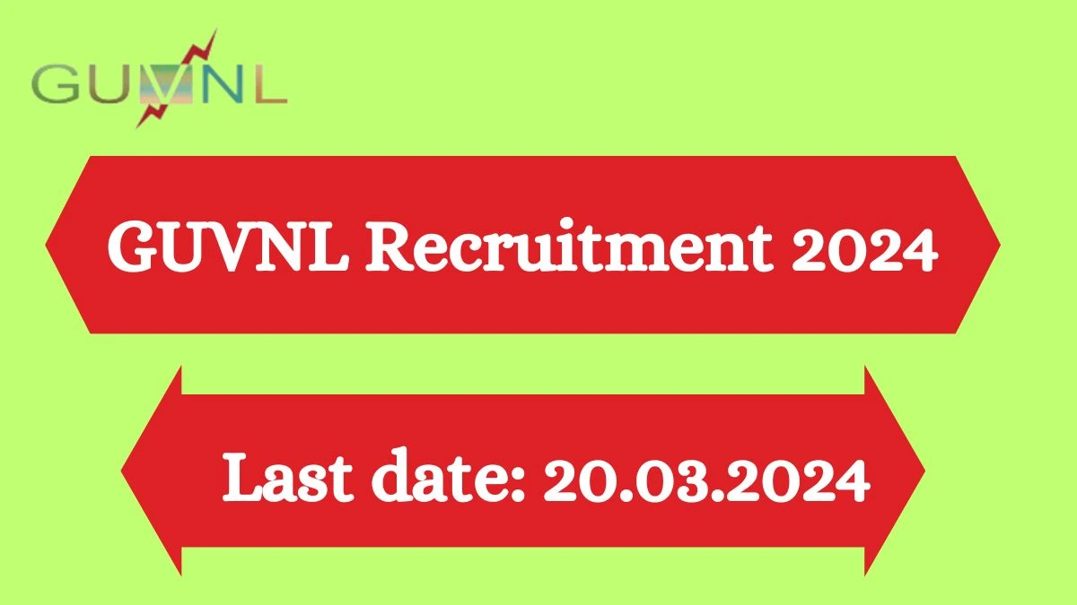 GUVNL Recruitment 2024 - Latest Chief Finance Manager Vacancies on 15 March 2024