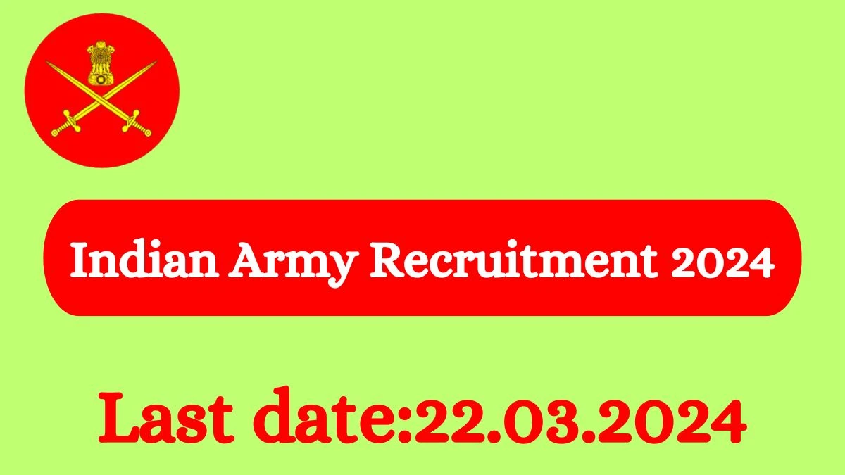 Indian Army Recruitment 2024 - Latest Religious Teacher Vacancies on 20 March 2024