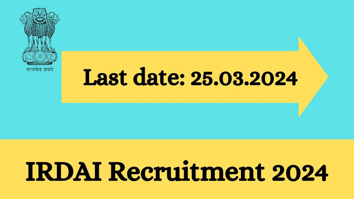 IRDAI Recruitment 2024 - Latest Whole-time Member Vacancies on 18 March 2024