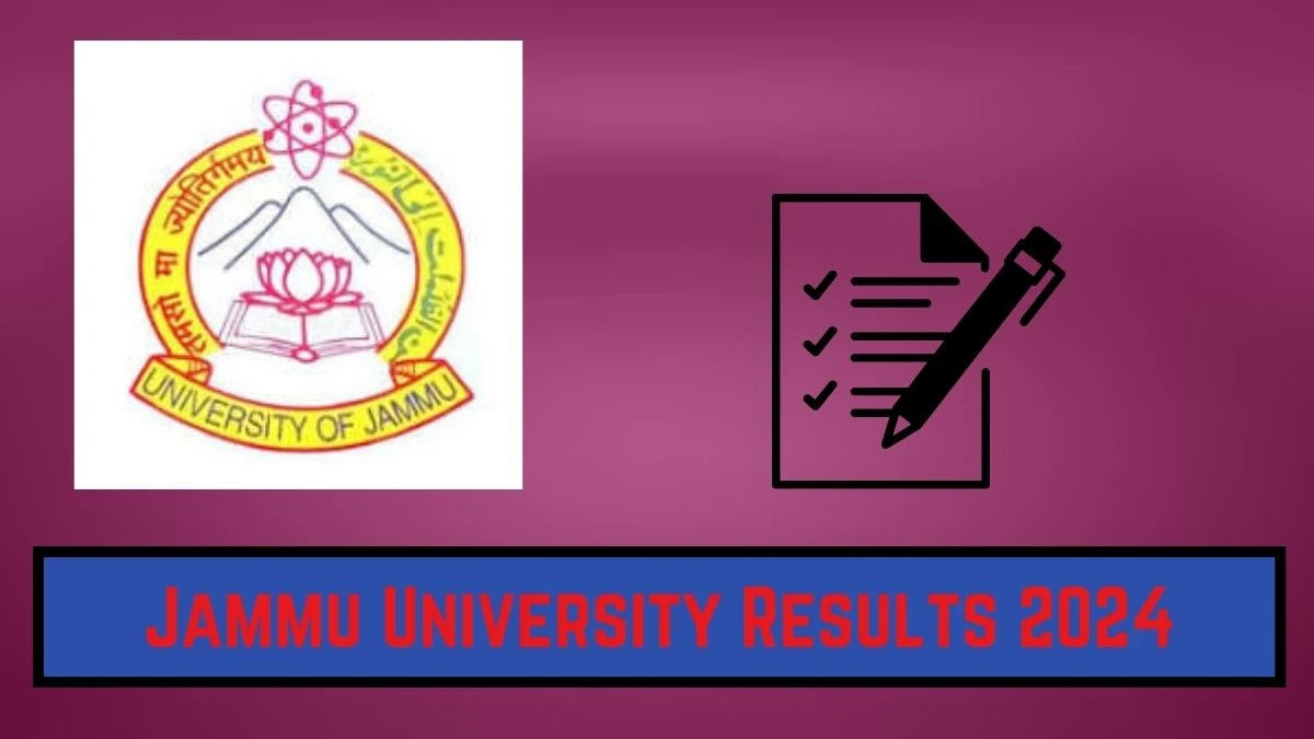 Jammu University Results 2024 (OUT) jammuuniversity.ac.in