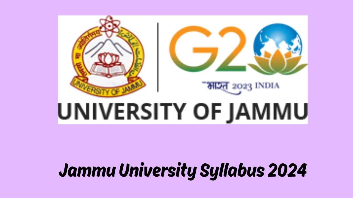 Jammu University Syllabus 2024 Announced Download Jammu University Steno-Typist Exam pattern at jammuuniversity.ac.in - 26 March 2024