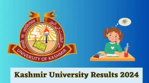 Kashmir University Results 2024 (Released) at kashmiruniversity.net Check M.A Education 4th Sem Result 2024