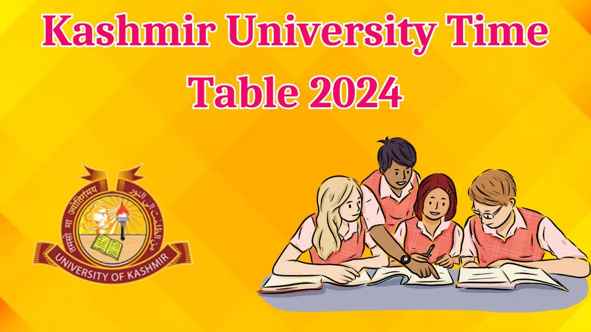 Kashmir University Time Table 2024 (Released) at kashmiruniversity.net