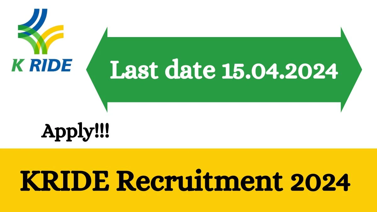 KRIDE Recruitment 2024 - Latest Senior DGM, Social Environmental Expert Vacancies on 18 March 2024