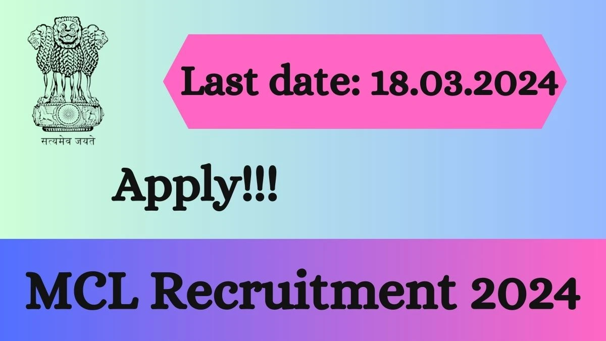 MCL Recruitment 2024 Latest Director job Vacancies on 15th March 2024