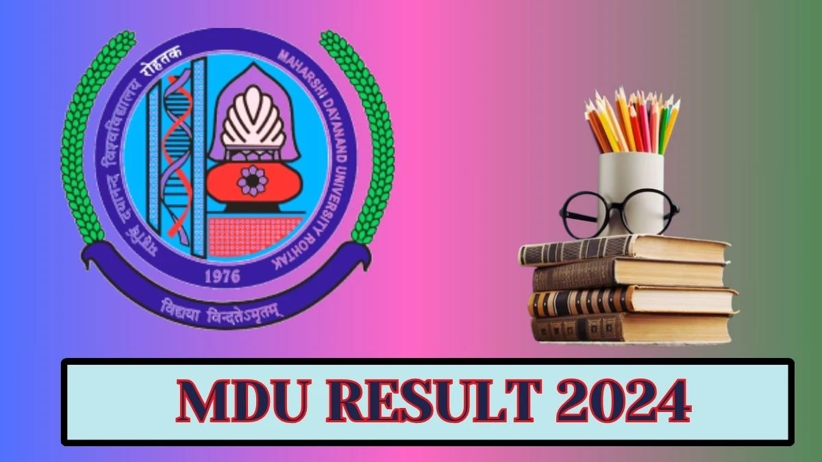 MDU Result 2024 (OUT) at mdu.ac.in