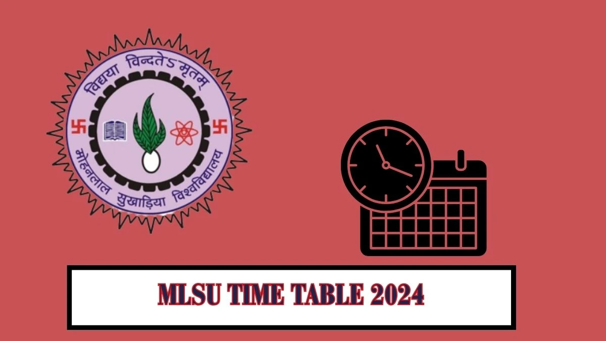 MLSU Time Table 2024 (Link Out) at mlsu.ac.in