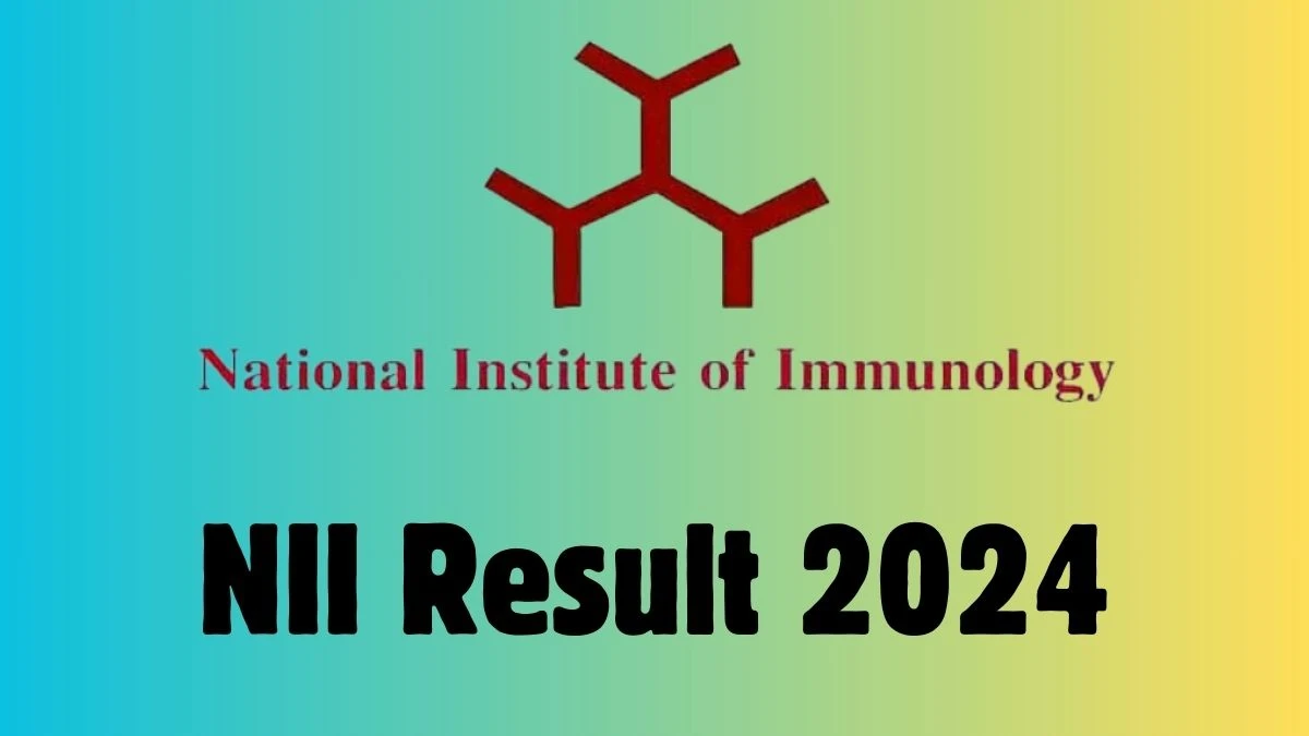 NII Consultant Result 2024 Announced Download NII Result at nii.res.in - 28 March 2024