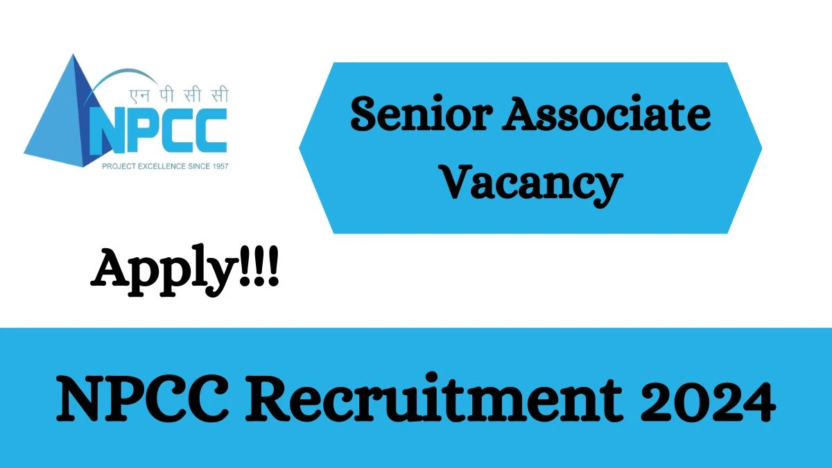 NPCC Recruitment 2024 - Latest Senior Associate Vacancies on 19 March 2024