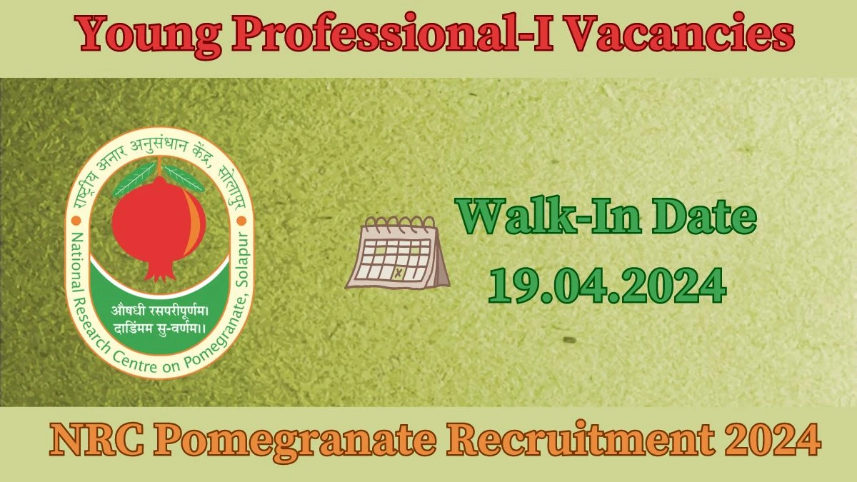 NRC Pomegranate Recruitment 2024 Walk-In Interviews for Young Professional-I on 19.04.2024