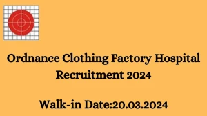 Ordnance Clothing Factory Hospital Recruitment 202...