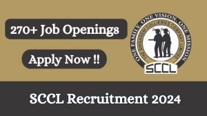 SCCL Recruitment 2024 - Latest 272 Management Trainee, Junior Forest Officer, More Vacancies on 8th March 2024