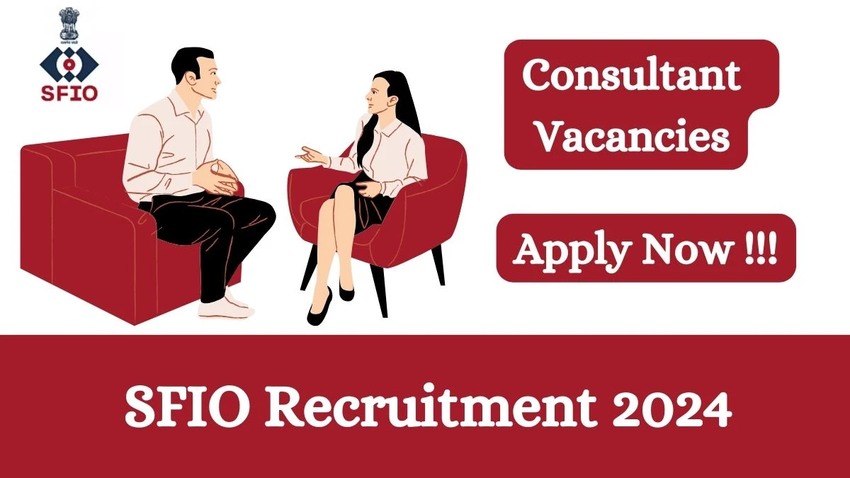 SFIO Recruitment 2024 Apply online now for Consultant Job Vacancies Notification 06.03.2024