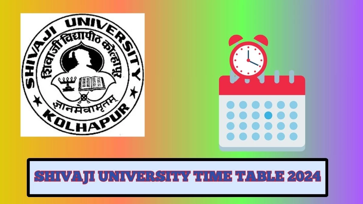 Shivaji University Time Table 2024 (Released) unishivaji.ac.in Download ...