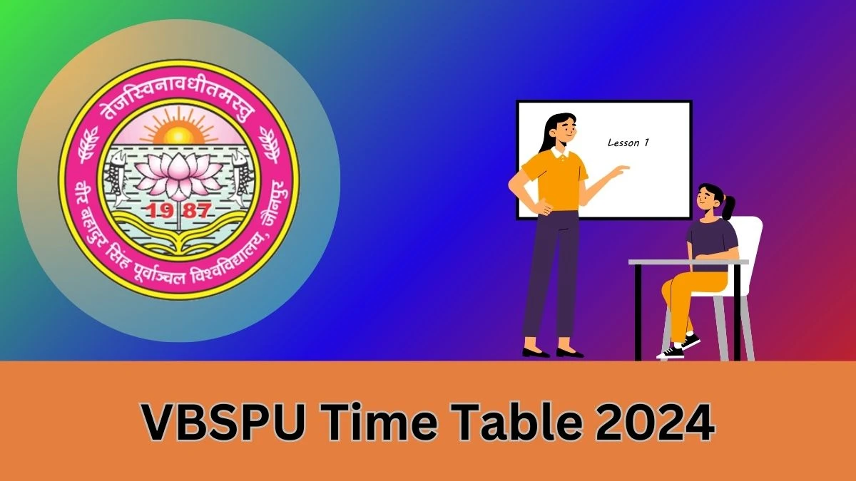 VBSPU Time Table 2024 (PDF OUT) at vbspu.ac.in